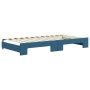 Sofá cama nido con colchón terciopelo azul 100x200 cm de vidaXL, Camas y somieres - Ref: Foro24-3197331, Precio: 422,16 €, De...