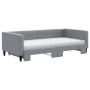 Sofá cama nido con colchón tela gris claro 100x200 cm de vidaXL, Camas y somieres - Ref: Foro24-3196601, Precio: 389,54 €, De...