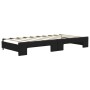 Sofá cama nido con colchón tela negro 90x190 cm de vidaXL, Camas y somieres - Ref: Foro24-3196608, Precio: 430,61 €, Descuent...