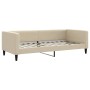 Sofá cama nido con colchón tela crema 90x200 cm de vidaXL, Camas y somieres - Ref: Foro24-3196600, Precio: 440,91 €, Descuent...
