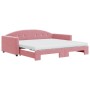 Sofá cama nido con colchón terciopelo rosa 100x200 cm de vidaXL, Camas y somieres - Ref: Foro24-3197335, Precio: 445,18 €, De...