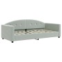 Sofá cama nido con colchón terciopelo gris claro 90x190 cm de vidaXL, Camas y somieres - Ref: Foro24-3197338, Precio: 414,67 ...