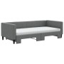 Sofá cama nido con colchón tela gris oscuro 90x190 cm de vidaXL, Camas y somieres - Ref: Foro24-3196607, Precio: 434,80 €, De...