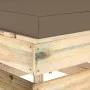Ecksofa mit grau imprägnierten Holzkissen von vidaXL, Modulare Sofas für den Außenbereich - Ref: Foro24-3074515, Preis: 100,1...