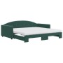 Sofá cama nido con colchón terciopelo verde oscuro 100x200 cm de vidaXL, Camas y somieres - Ref: Foro24-3197334, Precio: 430,...