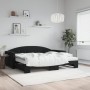Sofá cama nido con colchón terciopelo negro 90x200 cm de vidaXL, Camas y somieres - Ref: Foro24-3197329, Precio: 428,19 €, De...