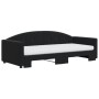 Sofá cama nido con colchón terciopelo negro 90x200 cm de vidaXL, Camas y somieres - Ref: Foro24-3197329, Precio: 428,19 €, De...