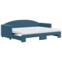 Sofá cama nido con colchón terciopelo azul 80x200 cm de vidaXL, Camas y somieres - Ref: Foro24-3197317, Precio: 437,00 €, Des...