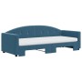 Sofá cama nido con colchón terciopelo azul 80x200 cm de vidaXL, Camas y somieres - Ref: Foro24-3197317, Precio: 437,00 €, Des...