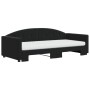 Sofá cama nido con colchón terciopelo negro 90x190 cm de vidaXL, Camas y somieres - Ref: Foro24-3197340, Precio: 412,57 €, De...