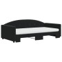 Sofá cama nido con colchón terciopelo negro 100x200 cm de vidaXL, Camas y somieres - Ref: Foro24-3197336, Precio: 444,17 €, D...