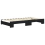 Sofá cama nido con colchón terciopelo negro 100x200 cm de vidaXL, Camas y somieres - Ref: Foro24-3197336, Precio: 444,17 €, D...