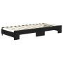 Sofá cama nido con colchón tela negro 90x200 cm de vidaXL, Camas y somieres - Ref: Foro24-3196598, Precio: 398,66 €, Descuent...