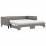 Sofá cama nido con colchón tela gris taupe 100x200 cm de vidaXL, Camas y somieres - Ref: Foro24-3196604, Precio: 434,32 €, De...
