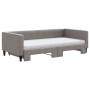 Sofá cama nido con colchón tela gris taupe 100x200 cm de vidaXL, Camas y somieres - Ref: Foro24-3196604, Precio: 434,32 €, De...