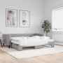 Sofá cama nido con colchón tela gris claro 90x190 cm de vidaXL, Camas y somieres - Ref: Foro24-3196606, Precio: 436,39 €, Des...