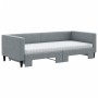 Sofá cama nido con colchón tela gris claro 90x190 cm de vidaXL, Camas y somieres - Ref: Foro24-3196606, Precio: 436,39 €, Des...