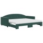 Sofá cama nido con colchón terciopelo verde oscuro 90x200 cm de vidaXL, Camas y somieres - Ref: Foro24-3197327, Precio: 440,9...