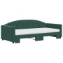 Sofá cama nido con colchón terciopelo verde oscuro 90x200 cm de vidaXL, Camas y somieres - Ref: Foro24-3197327, Precio: 440,9...