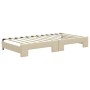 Sofá cama nido con colchón tela crema 100x200 cm de vidaXL, Camas y somieres - Ref: Foro24-3196605, Precio: 427,20 €, Descuen...