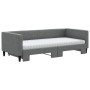 Sofá cama nido con colchón tela gris oscuro 90x200 cm de vidaXL, Camas y somieres - Ref: Foro24-3196597, Precio: 420,46 €, De...
