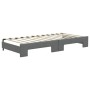 Sofá cama nido con colchón tela gris oscuro 90x200 cm de vidaXL, Camas y somieres - Ref: Foro24-3196597, Precio: 420,46 €, De...