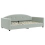 Sofá cama nido con colchón terciopelo gris claro 100x200 cm de vidaXL, Camas y somieres - Ref: Foro24-3197332, Precio: 438,48...