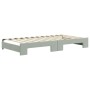 Sofá cama nido con colchón terciopelo gris claro 100x200 cm de vidaXL, Camas y somieres - Ref: Foro24-3197332, Precio: 438,48...