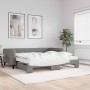 Sofá cama nido con colchón tela gris oscuro 100x200 cm de vidaXL, Camas y somieres - Ref: Foro24-3196602, Precio: 388,86 €, D...