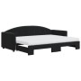 Sofá cama nido con colchón terciopelo negro 80x200 cm de vidaXL, Camas y somieres - Ref: Foro24-3197322, Precio: 410,59 €, De...