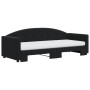 Sofá cama nido con colchón terciopelo negro 80x200 cm de vidaXL, Camas y somieres - Ref: Foro24-3197322, Precio: 410,59 €, De...