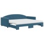 Sofá cama nido con colchón terciopelo azul 90x200 cm de vidaXL, Camas y somieres - Ref: Foro24-3197324, Precio: 442,23 €, Des...
