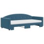 Sofá cama nido con colchón terciopelo azul 90x200 cm de vidaXL, Camas y somieres - Ref: Foro24-3197324, Precio: 442,23 €, Des...
