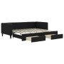 Sofá cama nido con cajones tela negro 90x200 cm de vidaXL, Camas y somieres - Ref: Foro24-3196616, Precio: 255,15 €, Descuent...