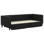 Sofá cama nido con cajones tela negro 90x200 cm de vidaXL, Camas y somieres - Ref: Foro24-3196616, Precio: 255,15 €, Descuent...