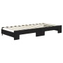 Sofá cama nido con cajones tela negro 90x200 cm de vidaXL, Camas y somieres - Ref: Foro24-3196616, Precio: 255,15 €, Descuent...