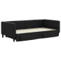 Sofá cama nido con cajones tela negro 100x200 cm de vidaXL, Camas y somieres - Ref: Foro24-3196621, Precio: 300,52 €, Descuen...