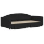 Sofá cama nido con cajones tela negro 100x200 cm de vidaXL, Camas y somieres - Ref: Foro24-3197231, Precio: 305,36 €, Descuen...