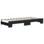 Sofá cama nido con cajones tela negro 100x200 cm de vidaXL, Camas y somieres - Ref: Foro24-3197231, Precio: 305,36 €, Descuen...