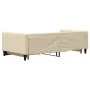 Trundle sofa bed with drawers cream fabric 100x200 cm by vidaXL, Beds and slatted bases - Ref: Foro24-3196623, Price: 291,90 ...