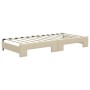 Sofá cama nido con cajones tela color crema 100x200 cm de vidaXL, Camas y somieres - Ref: Foro24-3196623, Precio: 296,57 €, D...