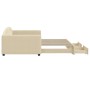 Sofá cama nido con cajones tela color crema 100x200 cm de vidaXL, Camas y somieres - Ref: Foro24-3197233, Precio: 302,90 €, D...