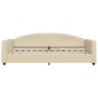 Sofá cama nido con cajones tela color crema 100x200 cm de vidaXL, Camas y somieres - Ref: Foro24-3197233, Precio: 302,90 €, D...