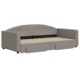 Sofá cama nido con cajones tela gris taupe 100x200 cm de vidaXL, Camas y somieres - Ref: Foro24-3197232, Precio: 306,51 €, De...