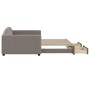 Sofá cama nido con cajones tela gris taupe 100x200 cm de vidaXL, Camas y somieres - Ref: Foro24-3197232, Precio: 306,51 €, De...