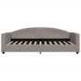 Sofá cama nido con cajones tela gris taupe 100x200 cm de vidaXL, Camas y somieres - Ref: Foro24-3197232, Precio: 306,51 €, De...