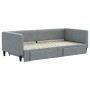 Sofá cama nido con cajones tela gris claro 90x190 cm de vidaXL, Camas y somieres - Ref: Foro24-3196624, Precio: 311,01 €, Des...