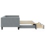 Sofá cama nido con cajones tela gris claro 90x190 cm de vidaXL, Camas y somieres - Ref: Foro24-3196624, Precio: 311,01 €, Des...