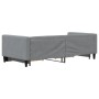 Sofá cama nido con cajones tela gris claro 90x190 cm de vidaXL, Camas y somieres - Ref: Foro24-3196624, Precio: 311,01 €, Des...