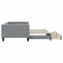 Sofá cama nido con cajones tela gris claro 100x200 cm de vidaXL, Camas y somieres - Ref: Foro24-3196619, Precio: 259,71 €, De...